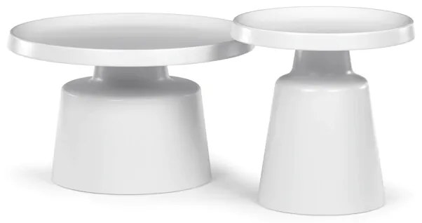 Autronic BONTEC Konferenčný stolík 69x69x43cm, kov CT-F4114 CSM Farba: Biela