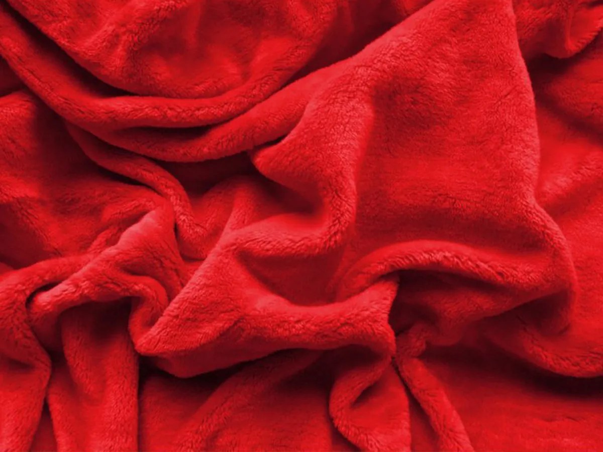 XPOSE® Mikroplyšová plachta Exclusive - červená 160x200 cm