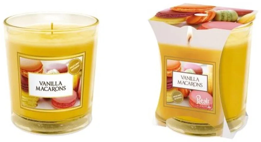 PETALI vonná svíčka ve skle Vanilla Macarons - hoření 45h