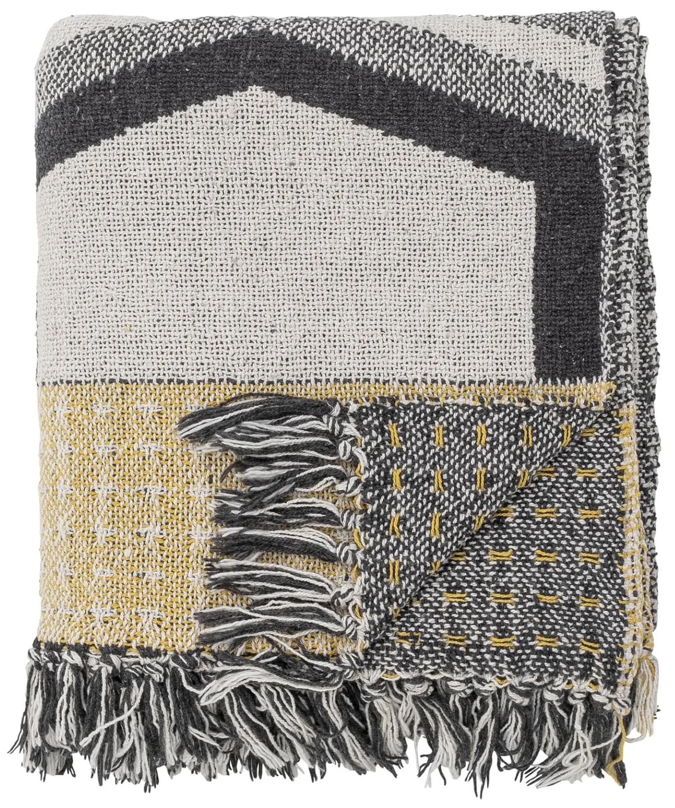 Bloomingville Prehoz z recyklovanej bavlny Annli Grey 160 x 130 cm