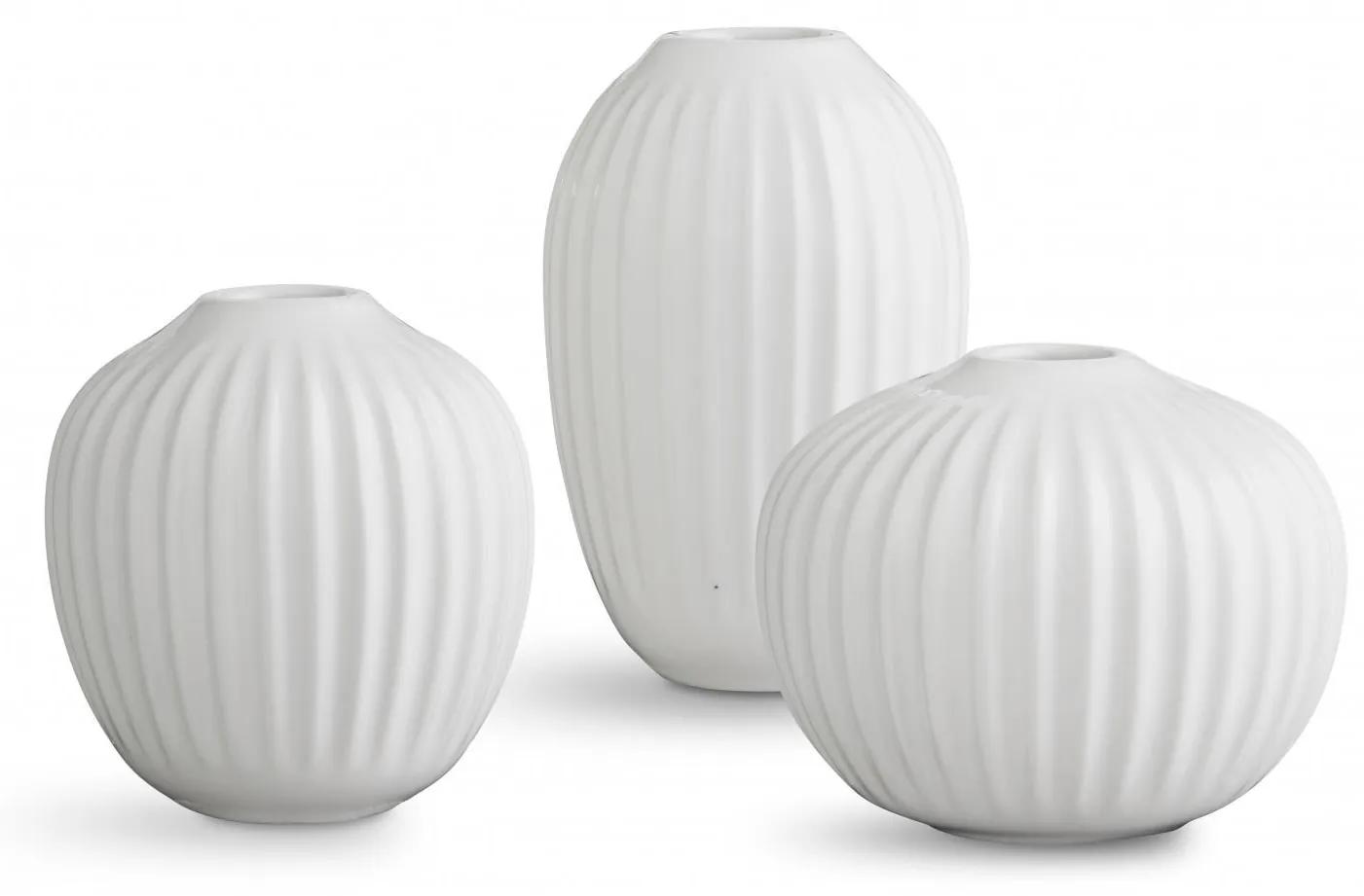 KÄHLER Darčekové balenie miniváz Hammershøi White – set 3 ks