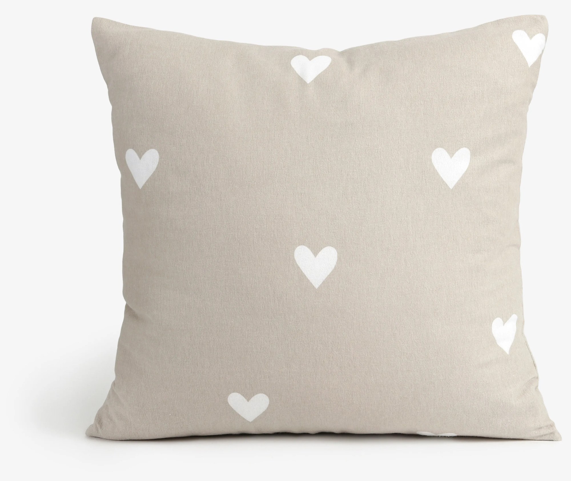 Goldea flanelová obliečka na vankúš - srdiečka na latte 40 x 40 cm