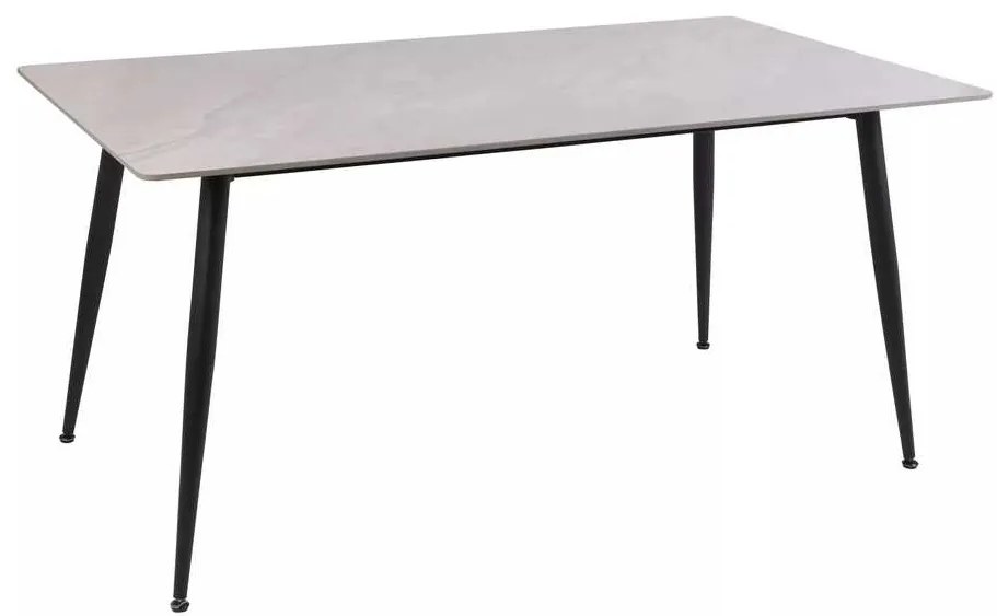 Jedálenský stôl Rion 160 x 90 cm, sivá / čierna