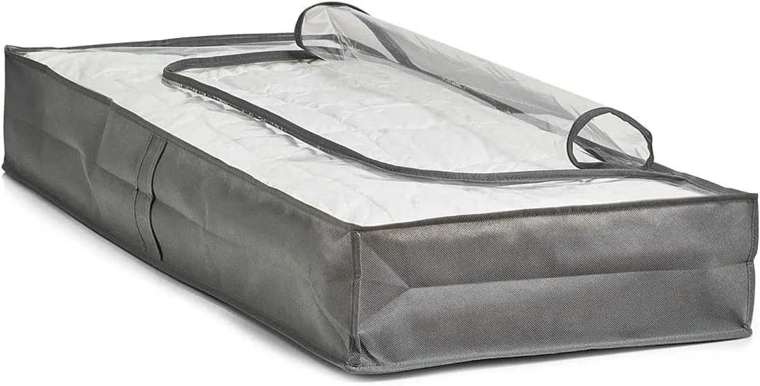 Organizér na oblečenie a obliečky pod posteľ XXL 103x45x15, sivý NON-W