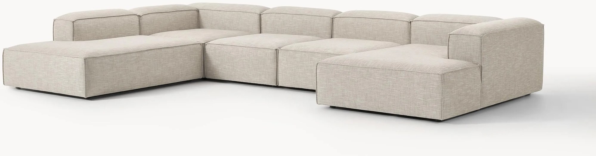 Modulárna pohovka zo zmesi ľanu Lennon