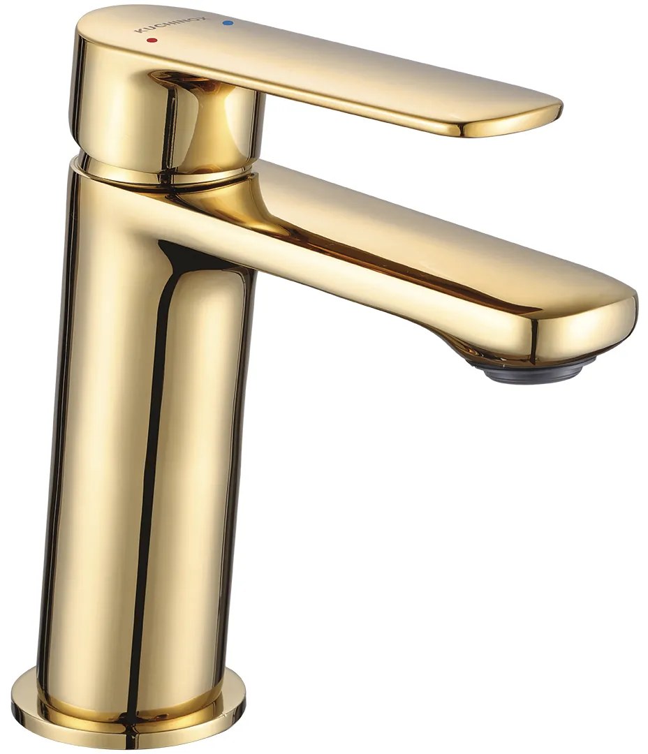 Kuchinox Gava, umývadlová batéria h-150, zlatá lesklá, LAV-BQG_G22D
