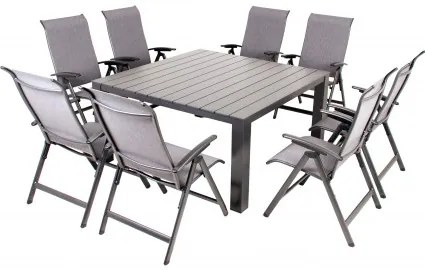 Doppler PRATO YELMO ALU - záhradná hliníková súprava 8+1