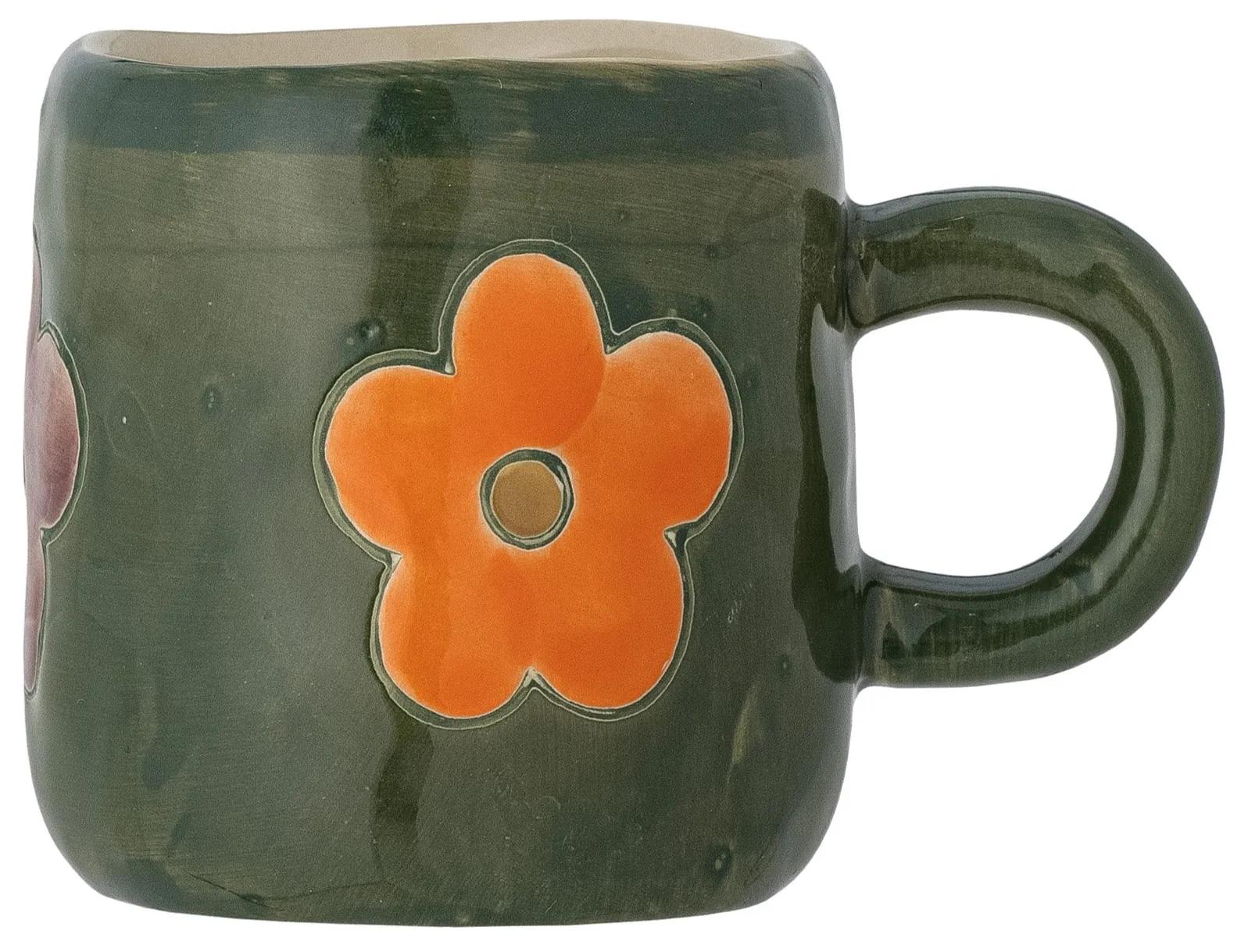 Bloomingville Kameninový hrnček Addy Green 130 ml