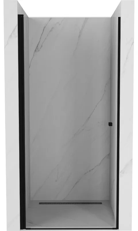 Mexen Pretoria, sprchové dvere do otvoru 80 x 190 cm, 6mm číre sklo, čierny profil, 852-080-000-70-00