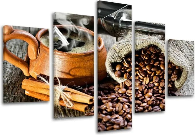 Obraz na stenu 5 dielny KUCHYŇA KU023E50 - 150x100 cm