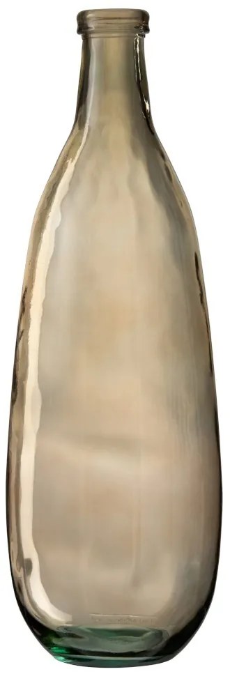 Hnedá sklenená váza Bottle - Ø 25 * 75 cm