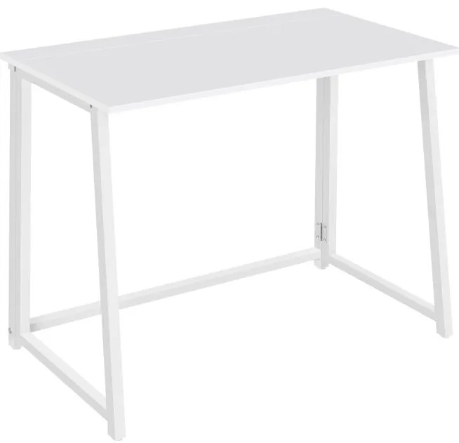 Počítačový stôl MAX - biely / biele nohy