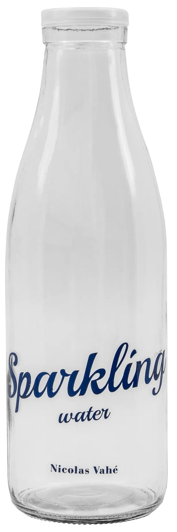 Nicolas Vahé Sklenená fľaša na vodu s nápismi Still / Sparkling 1 l Sparkling