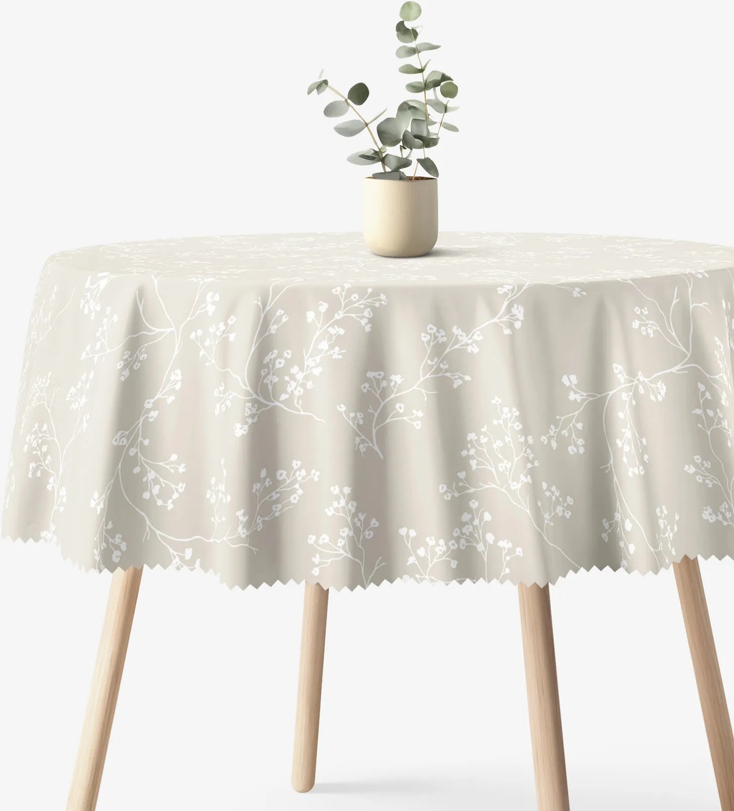 Goldea okrúhly teflónový obrus - popínavé rastliny Ø 100 cm