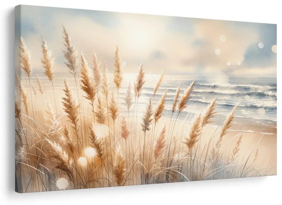 Obraz pampová tráva na pláži