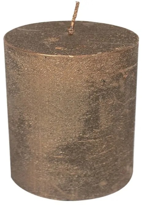 Medená nevonná sviečka M valec - Ø 7*10cm