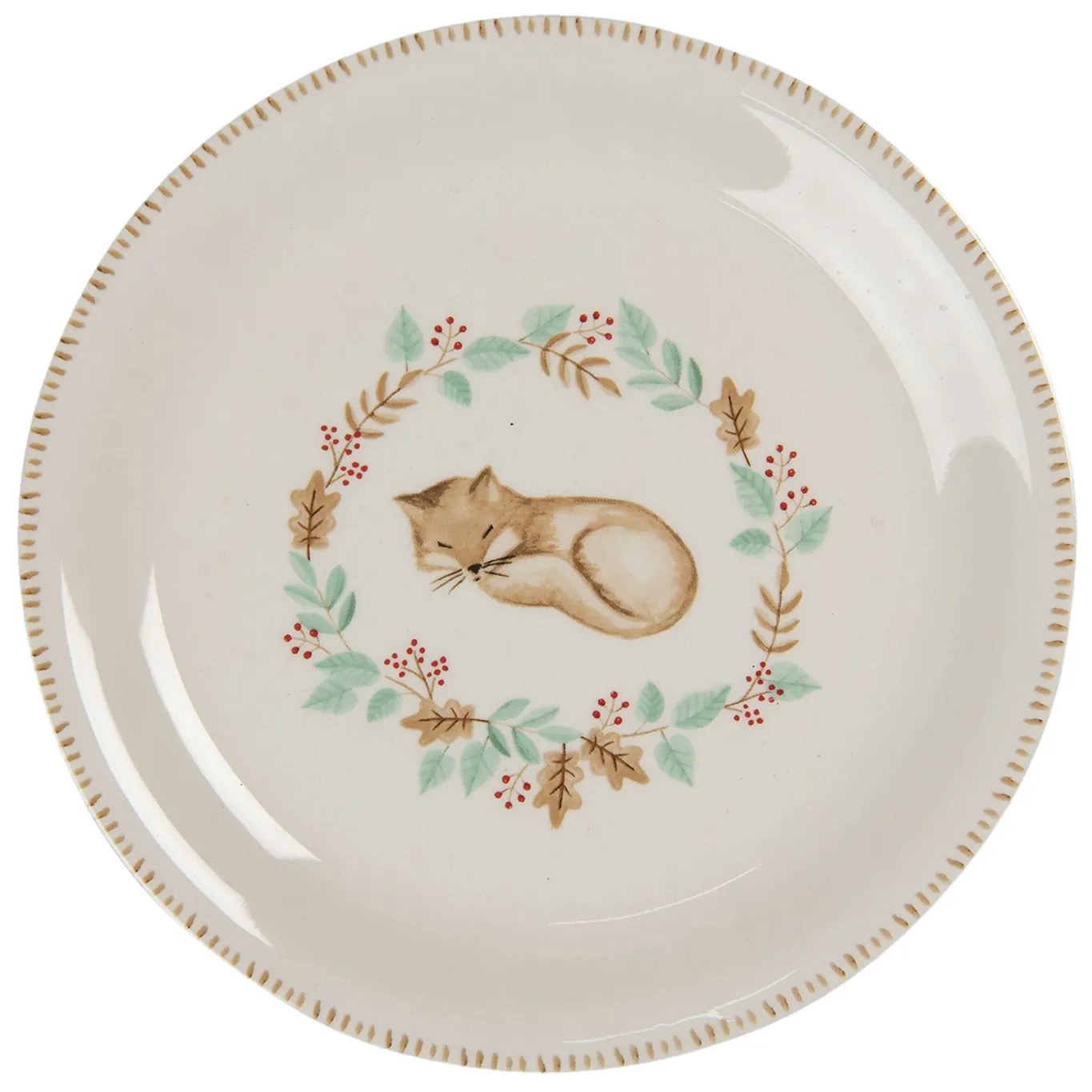 Keramický tanier s líškou Fox - Ø 20 cm Keramický tanier s líškou Fox - Ø 20 cm
