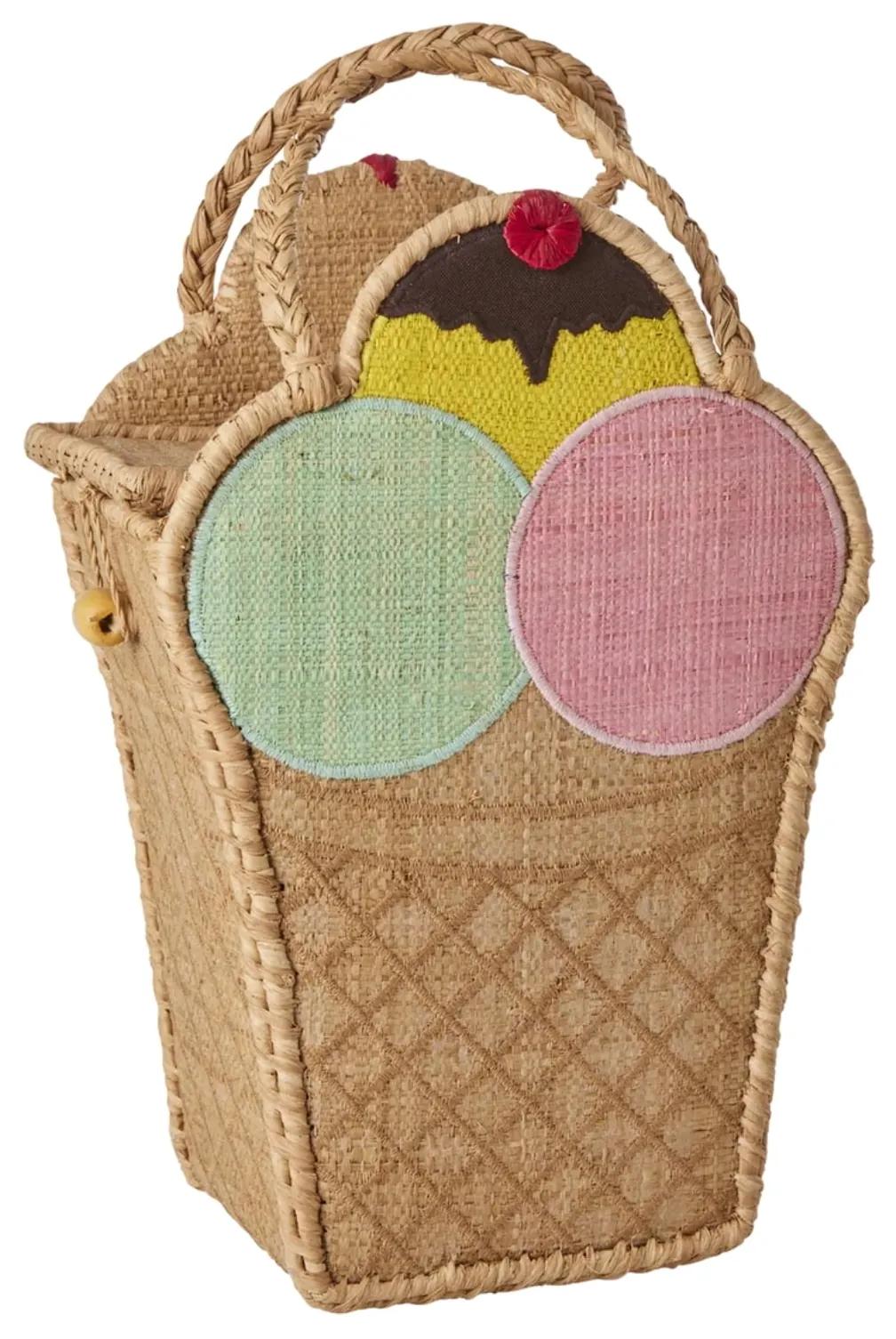 rice Úložný košík Raffia Ice Cream