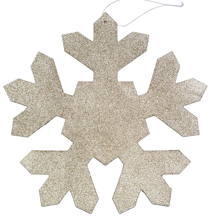 DECOLED Snehová vločka I, priemer 80 cm, zlatá