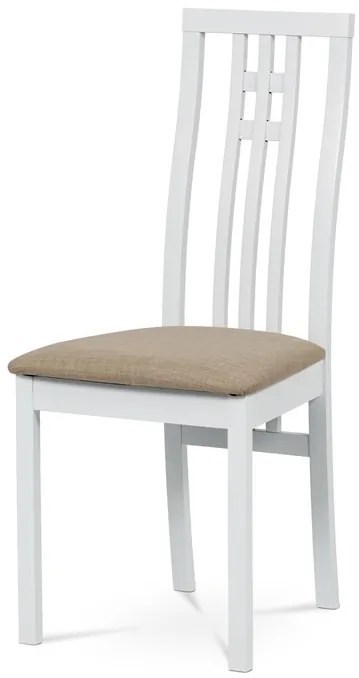Autronic BONTEC Jedálenská stolička, hnedá, masív, BC-2482 BUK3 Farba: Biela
