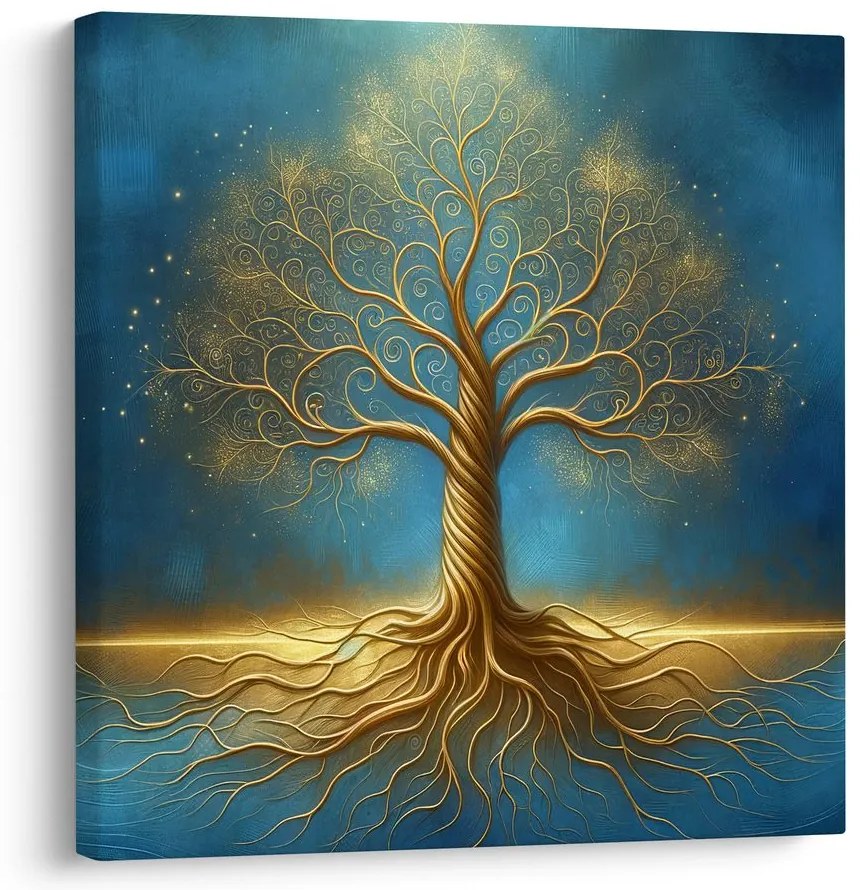 Obraz strom života v žiare hviezd