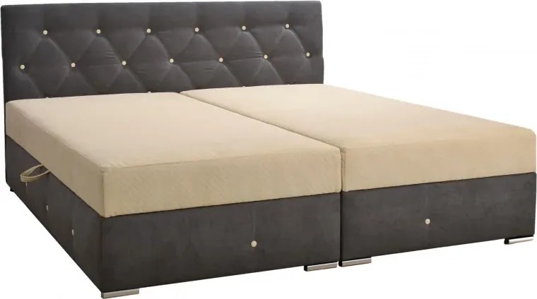 Čalúnená postel KARO, 200x180 Šedá - vogue 14