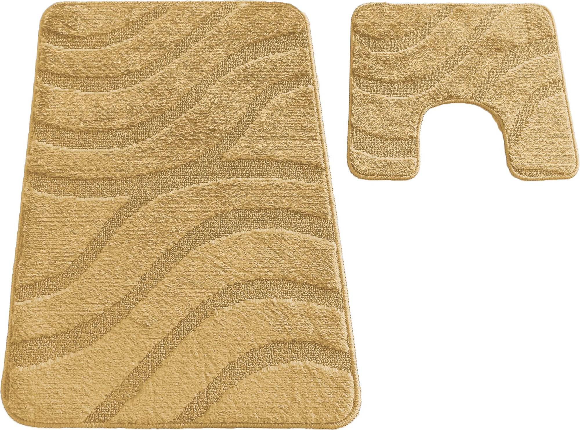 DY Kúpeľňová sada koberčekov s výrezom Symphony - žltá