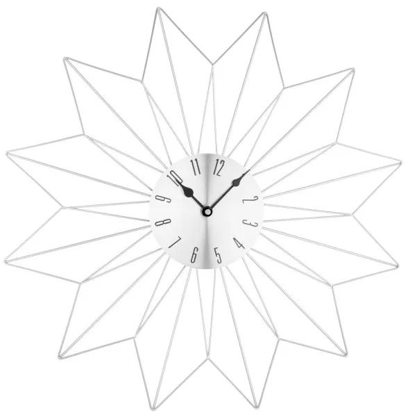 Nástenné hodiny Crystal Star silver, 50cm