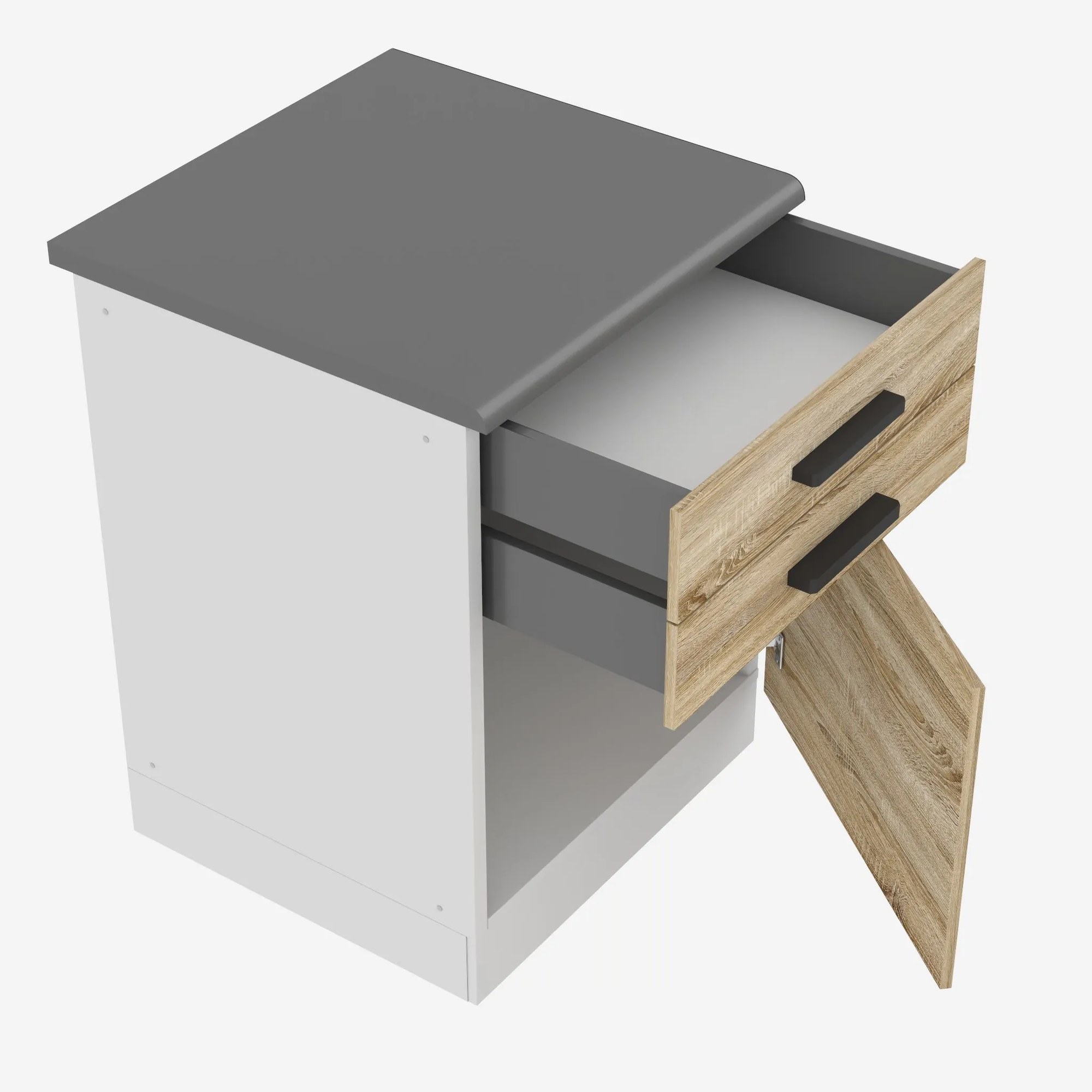 Kuchynská skrinka Belini Premium Full Version spodná so zásuvkami 60 cm dub sonoma s pracovnou doskou