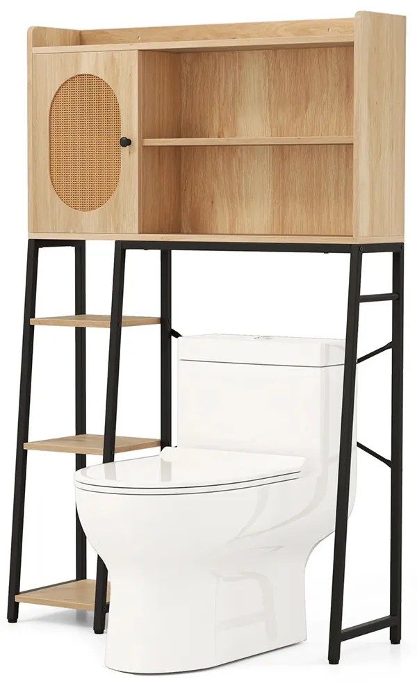 Úložná skrinka nad WC s policami