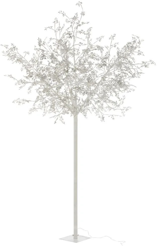 Dekorácia strieborný svietiaci stromček Tree leaves silver XL - Ø 140*250 cm