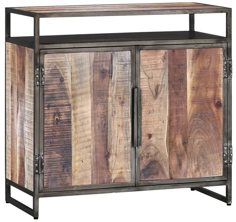 furniture-nabytek.cz - Malá komoda York dřevo akácie a kov