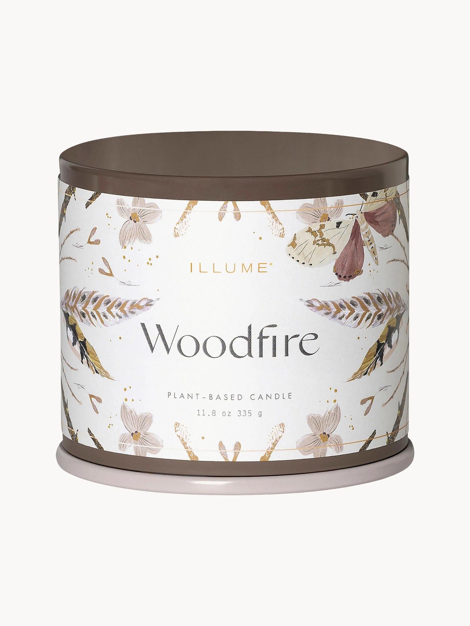 Vonná sviečka Vanity Tin (céder, semiš a jantár)