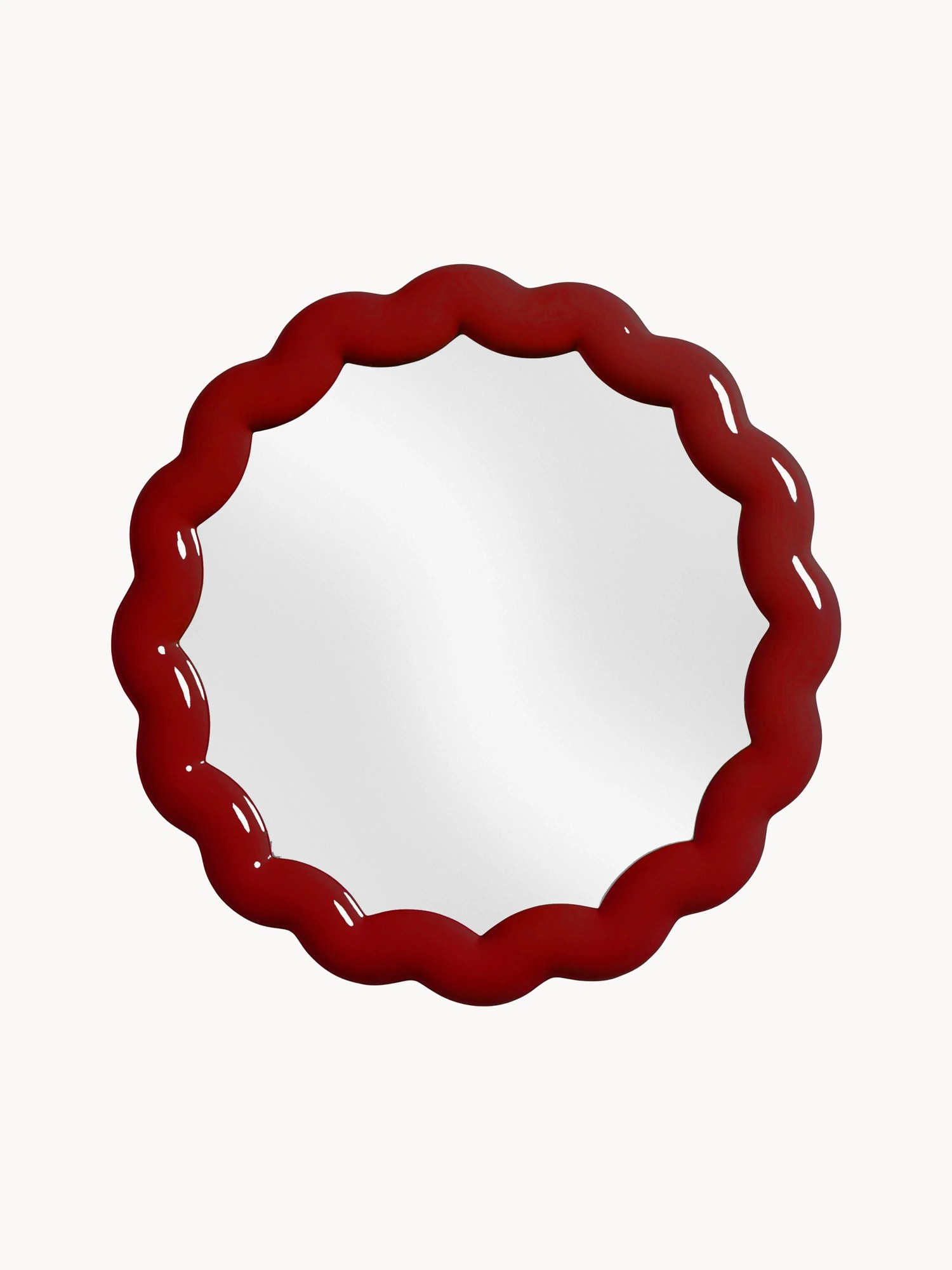 Okrúhle zrkadlo Zigzag