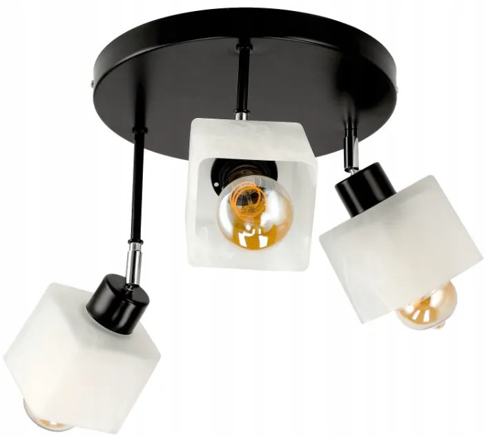 BERGE LED stropné okrúhle svietidlo 3xE27 CUSTOM WHITE