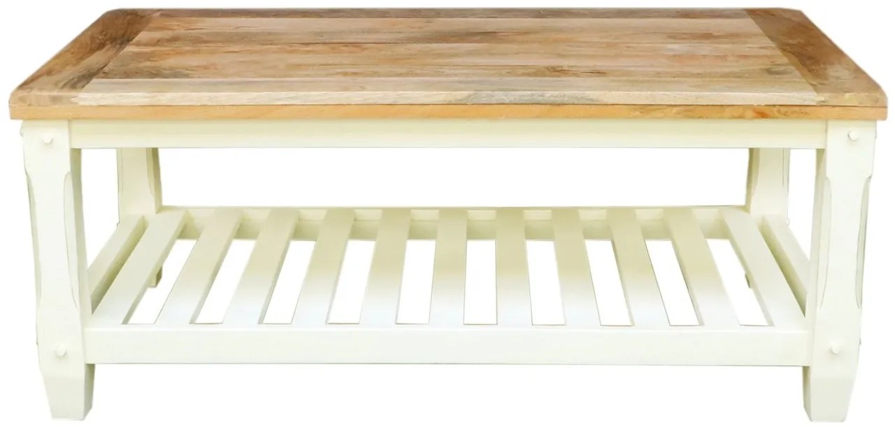furniture-nabytek.cz - Rustikálny konferenčný stolík z mangového dreva 110x45x60