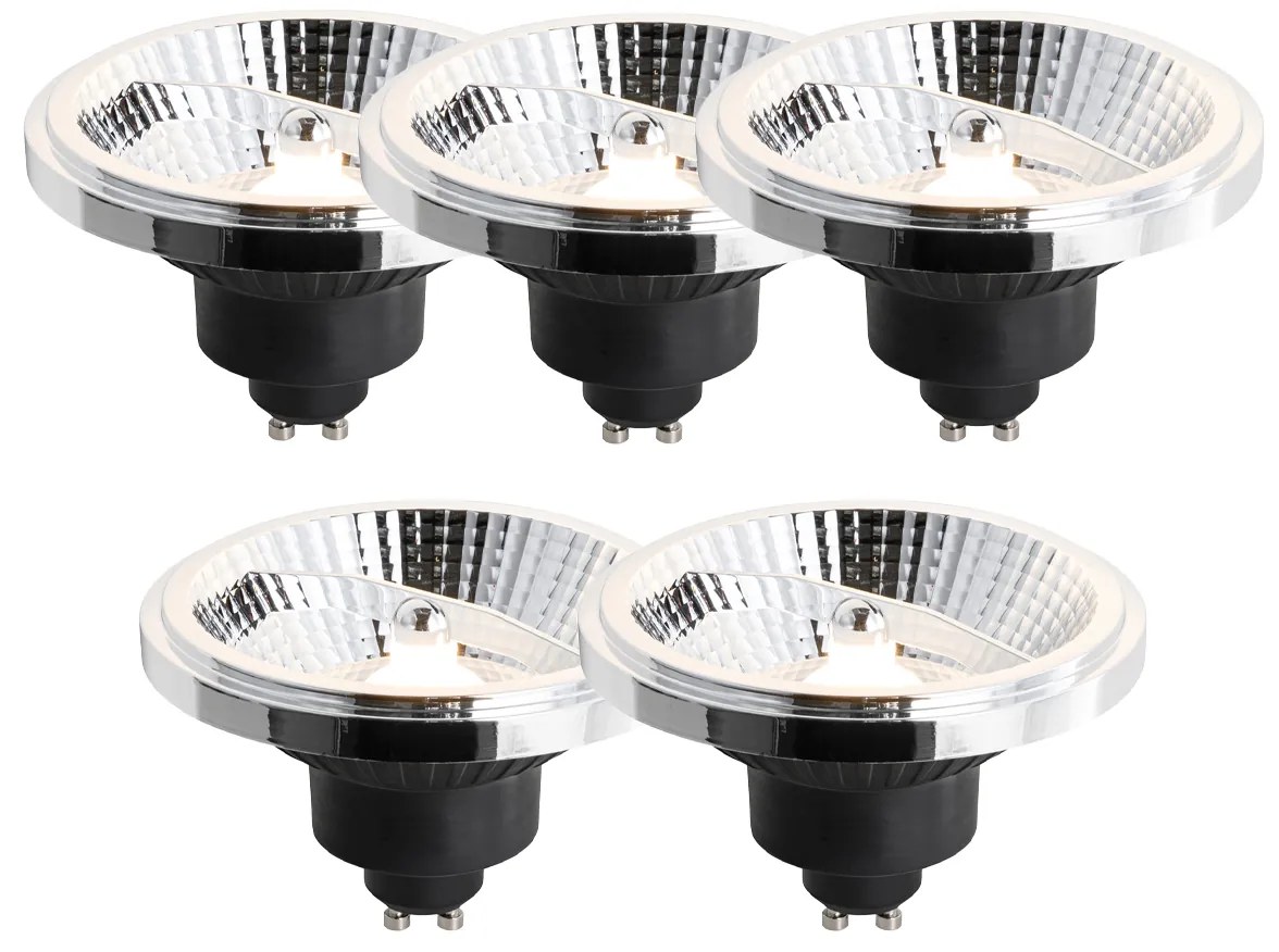 Sada 5 GU10 3-krokovo stmievateľných LED žiaroviek 111 mm 10,5 W 770 lm 2700 K