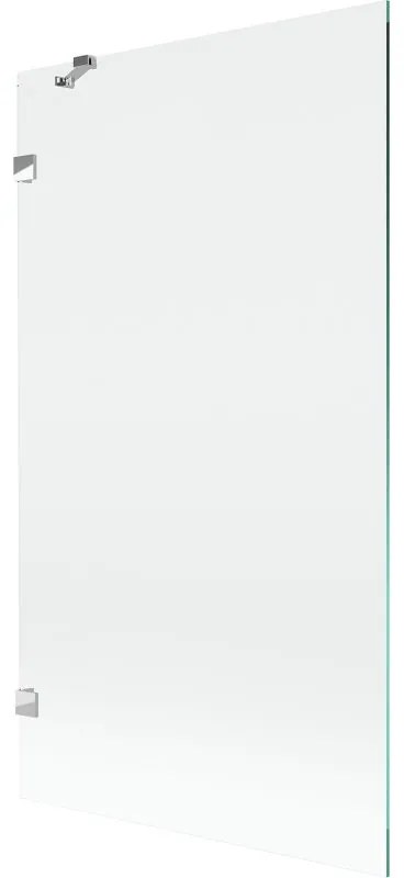Mexen, Mexen Lunar 1-krídlová vaňová zástena 100 x 150 cm, transparentná, chróm - 897-100-000-01-00