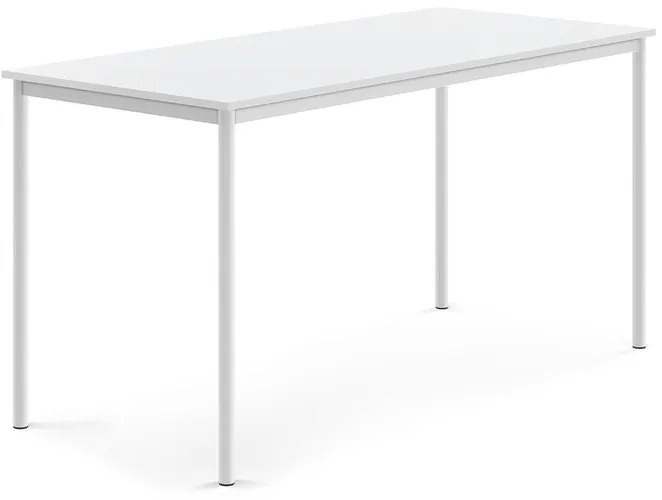 Stôl SONITUS, 1800x800x900 mm, HPL - biela, biela