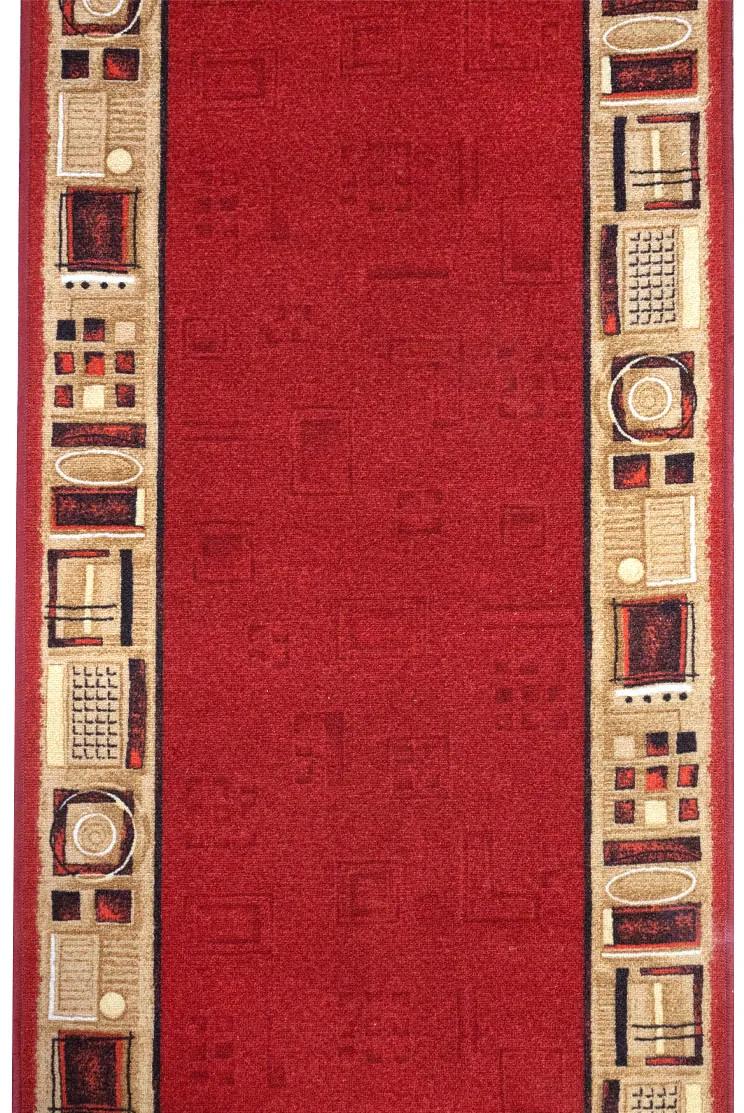 Koberce Breno Behúň JENA 10, šíře role 67 cm, červená, viacfarebná