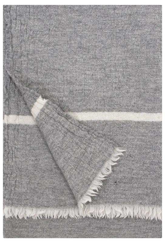 Merino deka Tanhu 140x180, svetlo sivo-biela