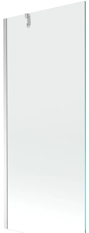 Mexen Next, vaňová zástena 1-krídlová 80 x 150 cm, fixné krídlo, 6 mm číre sklo, chrómový profil, 895-080-000-00-00-01