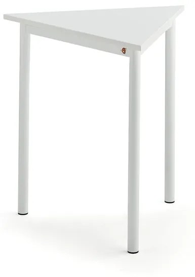 Stôl BORÅS TRIANGEL, 700x700x720 mm, laminát - biela, biela