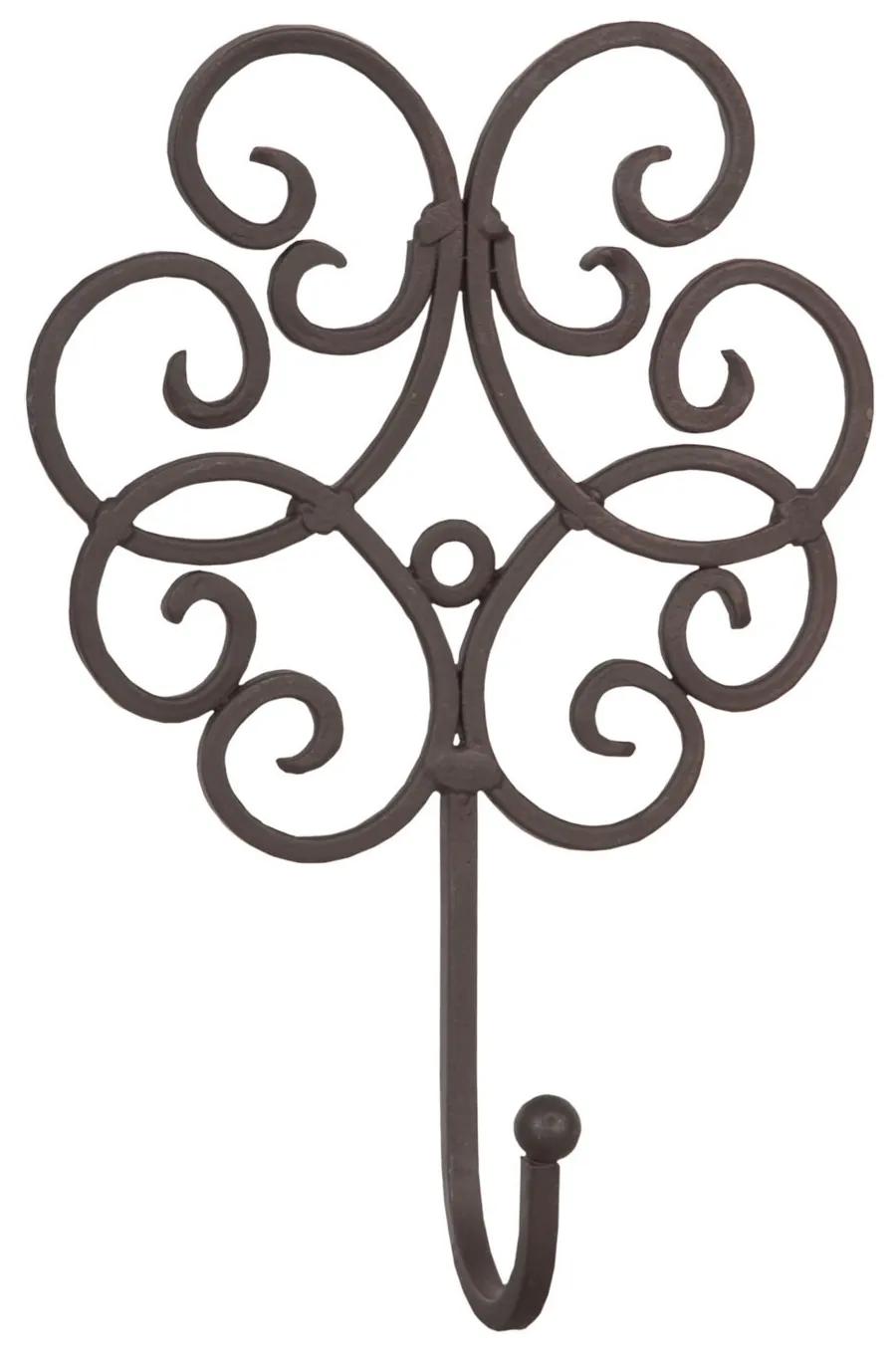 Vešiak ornament tmavý - 13 * 5 * 19 cm Vešiak ornament tmavý - 13 * 5 * 19 cm