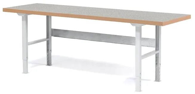 Profi dielenský stôl SOLID, nosnosť 750 kg, 2500x800 mm, vinyl