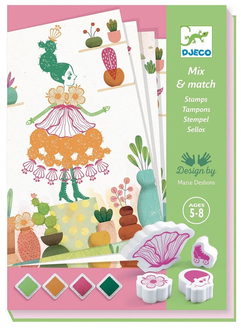 Výtvarná hra - Pečiatky a kvetinové dievčatá