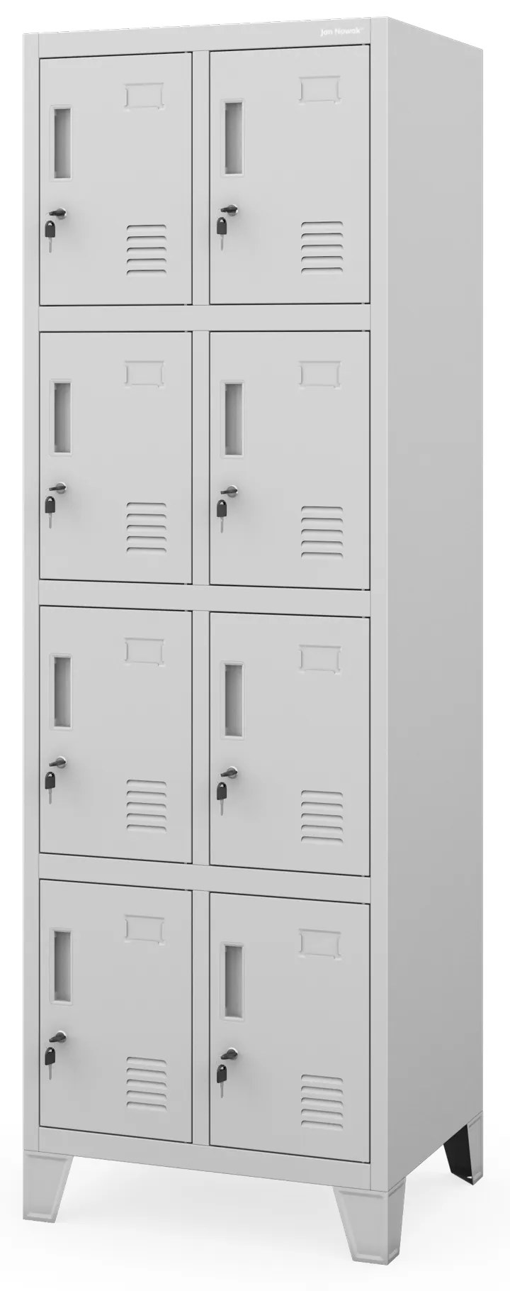 Sociálna dvojitá skrinka BHP sivá: ROBERT 2 Plus