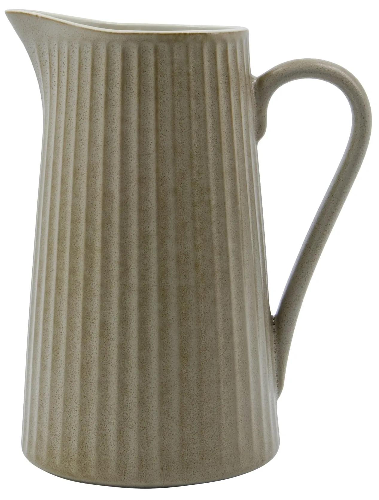 House Doctor Kameninový džbán Pleat 1,28 l