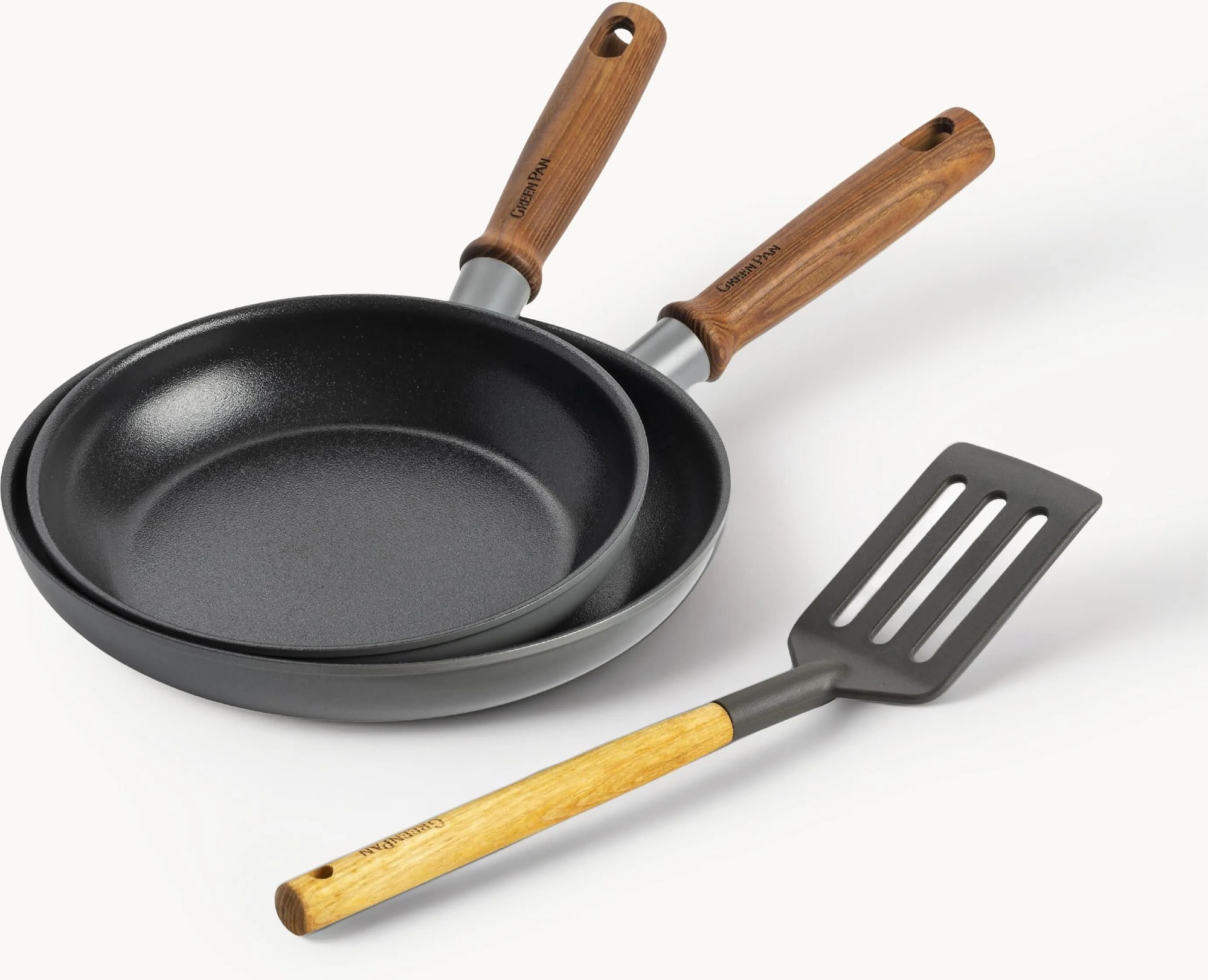 Panvice's nepriľnavým povrchom a obracačkou Mayflower Pro, 3 ks