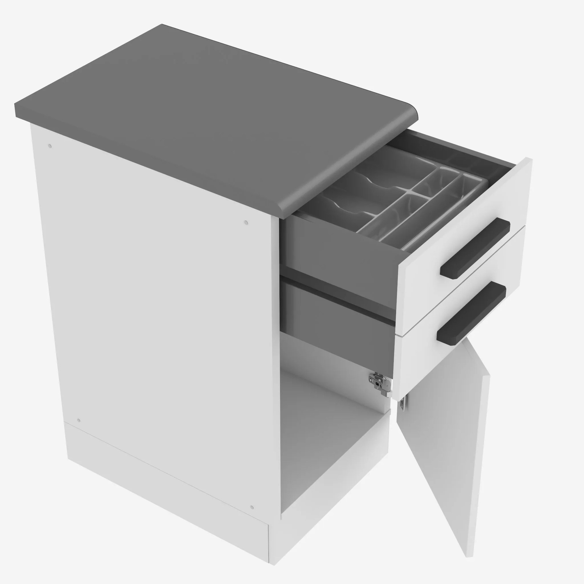 Kuchynská skrinka spodná 40 cm šuflíky TOR SDSZ40WS/0/WT/WT/B/B1/PP